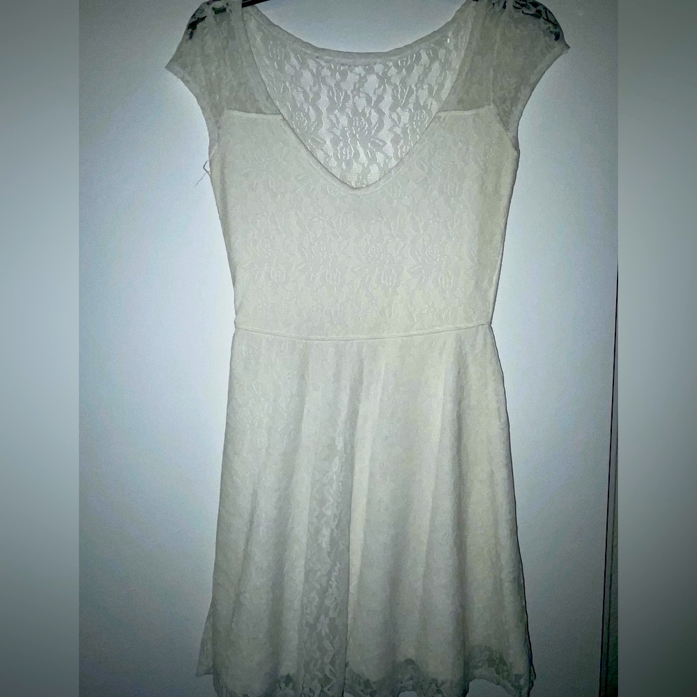 White Hollister Lace Dress